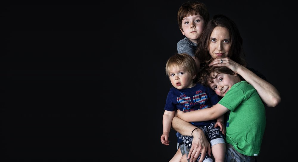 Photography and Mom, Callie Lipkin pictured with her brood